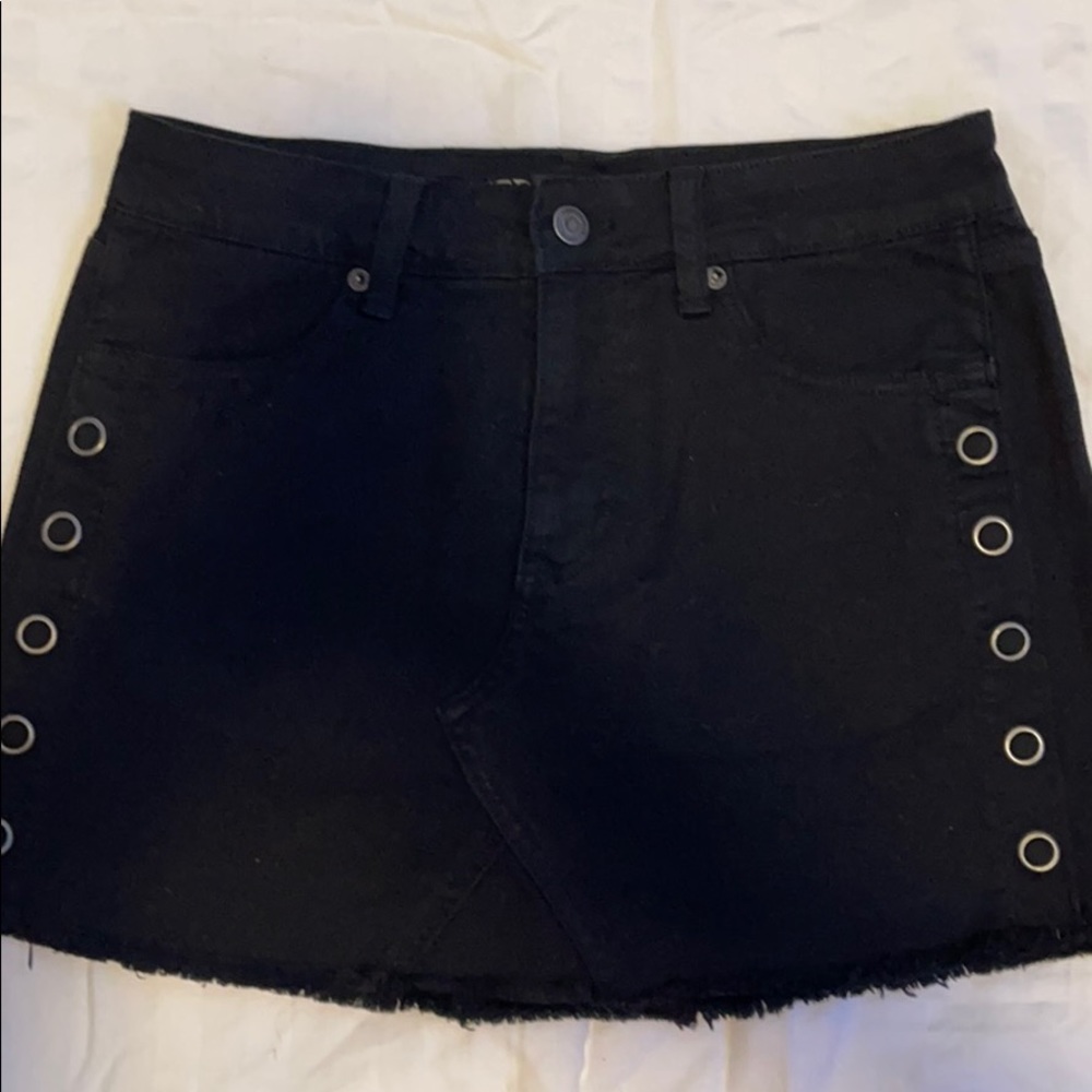 American Eagle Denim Skirt with Eyelet Detail